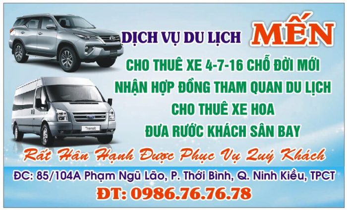 Dịch vụ du lịch Nguyễn Mến