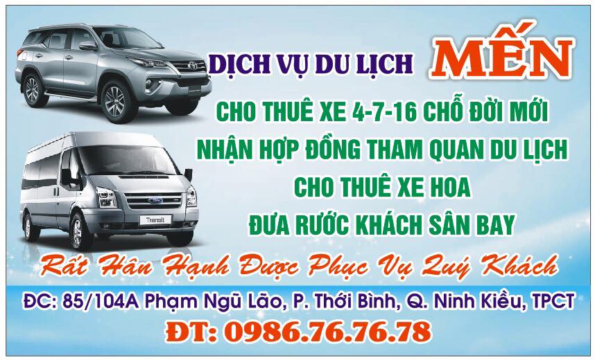 thuê xe Cần Thơ đi Cà Mau